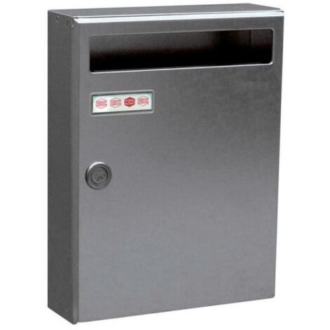 RENZ Boîte aux lettres compacte 1 porte extérieur - Saphir - acier gris (1/2)