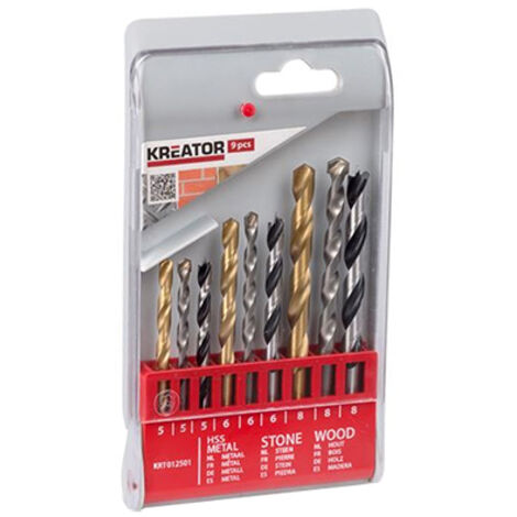KREATOR Assortiment de 9 forets mixtes (1/2)