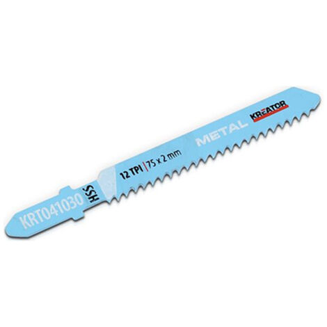 KREATOR Lame de scie sauteuse HSS pour métaux en T - 2 pièces (1/2)