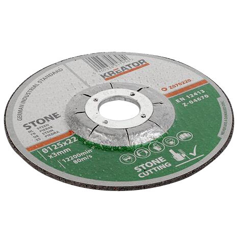 KREATOR Disques à tronçonner - pierre - Ø 230 x 3 mm - 6 pièces (1/2)
