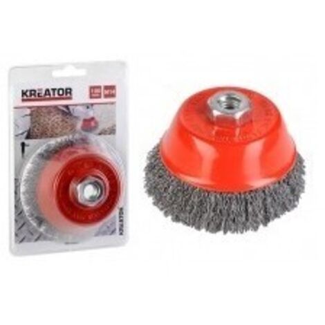 Brosse Métallique Rotative Soucoupe ø 100 Mm Pour Meuleuse - Kreator (1/3)