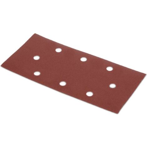 KREATOR Lot de 5 patins auto-agrippants perforés (oval) - grain 120 - 93 x 187 mm (1/2)