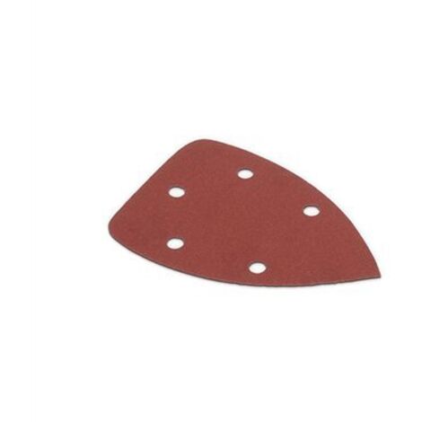 KREATOR Lot de 5 patins triangulaires auto-agrippants - grain 60 - 140x140x80 mm