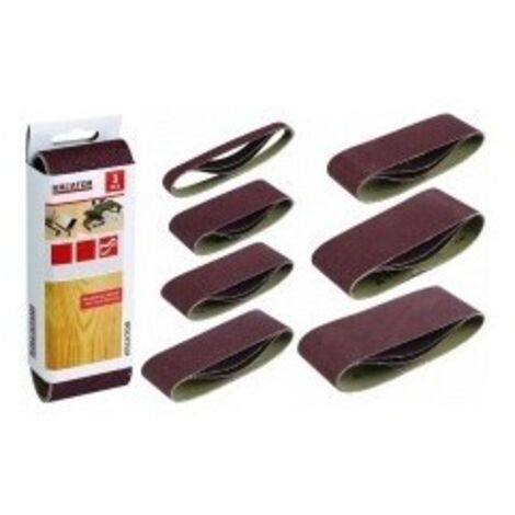 KREATOR Lot de 3 bandes de ponçage - grain 60 - 100 x 560 mm (1/2)