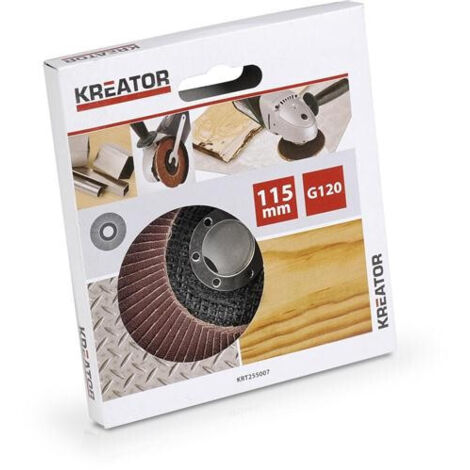 KREATOR Disque à lamelle corindon - grain 120 - Ø 115 mm (1/2)