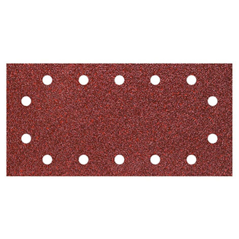 KREATOR Lot de 5 patins auto-agrippants perforés (parrallèle) - grain 120 - 93 x 185 mm (1/2)