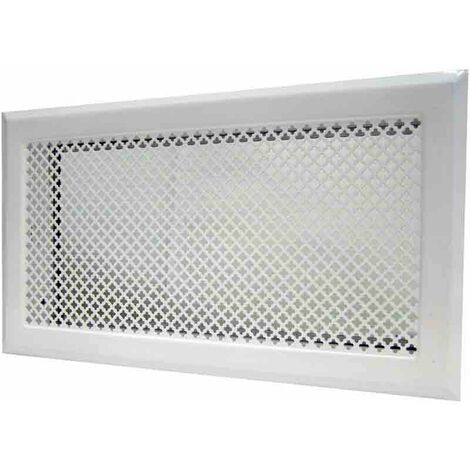 Grille de ventilation réglable en fonte pour air chaud - Ø extérieur 150 mm  - Ø encastrement 135 mm - Noir