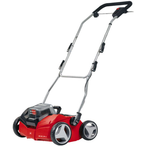 Einhell Scarificateur sans fil sur batterie GE-SC 35 Li Solo - Power X-Change (36 V, Moteur Brushless, Surface conseillée 400 m²) Livré sans Batterie ni Chargeur