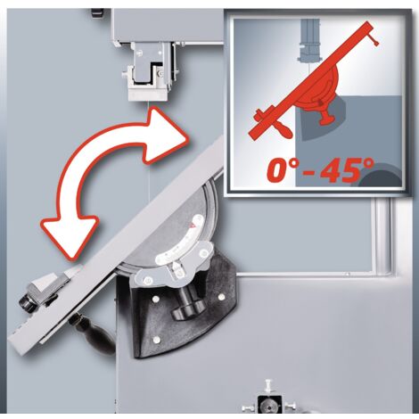 Einhell Scie à ruban TC-SB 200/1 (changement de lame sans outil, butée parallèle, hauteur