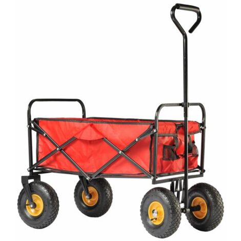 Chariot de jardin pliable - Caisse 80 L - Charge max 120kg - 320062101 (1/10)
