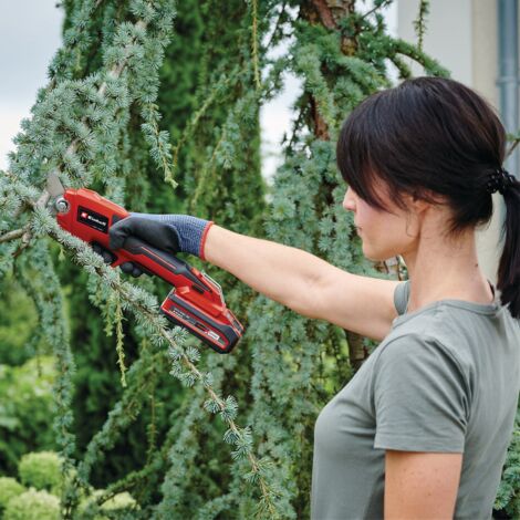 Einhell Sécateur sans fil GE-LS 18 Li - Solo Power X-Change (18 V, interrupteur de sécurité, revêtement souple Softgrip) Livré sans Batterie ni Chargeur