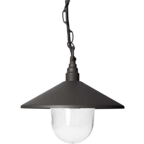 Arev – Suspension d'extérieur E27 10W max – Protection IP44 – Finition anthracite – Pour éclairage terrasse et jardin - 10Wmax