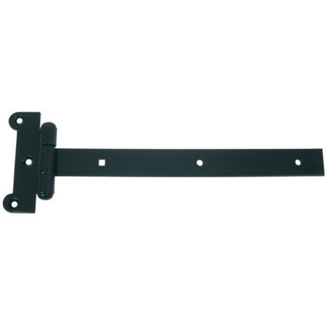 Afbat – Penture festonnée en acier prépeint pour volets battants – Longueur 600 mm – Hauteur 140 mm – Trous pré-percés 7,2 mm pour installation rapide