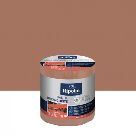 Ripolin – Bande d'étanchéité adhésive 3 m x 10 cm – Résistante aux intempéries et UV – Pour surfaces verticales et horizontales – Technologie DIP étanch (1/5)