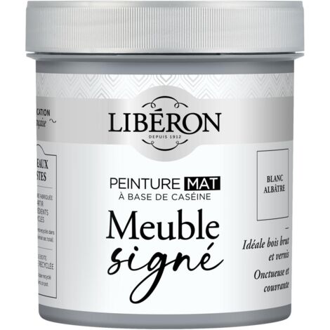Peinture meuble à base de caséine LIBERON Blanc albâtre mat 500 ML