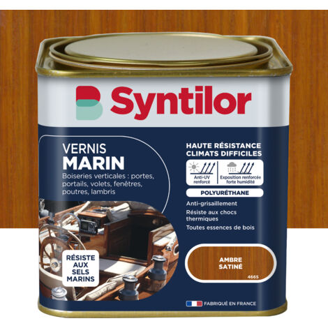 Vernis marin bois SYNTILOR Ambre satiné 0.75 L