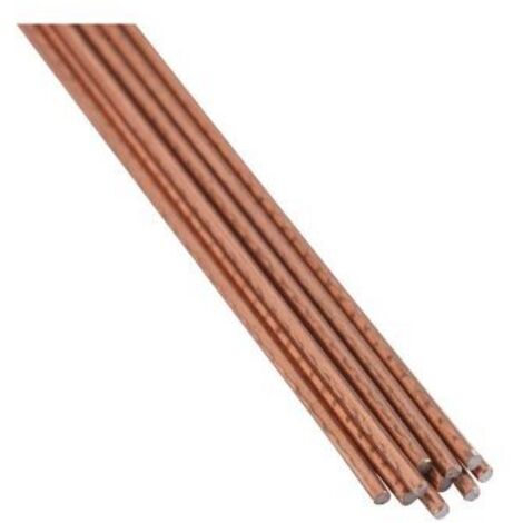 Rothenberger – Métal d'apport pour soudure et brasure à la flamme – Acier cuivré Ø 2 mm – Lot de 10 – Fusion à 1250°C