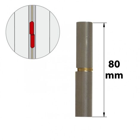 AFBAT Paumelle sans lame acier brut, H.80 x L.18 x P.14 mm (1/4)