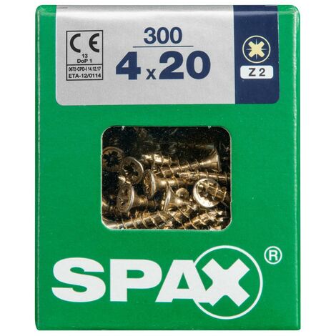 Lot de 300 vis à bois en acier zingué 5,0 x 25 mm Lot de 300 vis à bois en acier zingué 5,0 x 25 mm