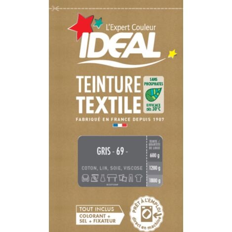 Teinture Textile Ideal Gris 0.35 Kilogramme à Prix Carrefour