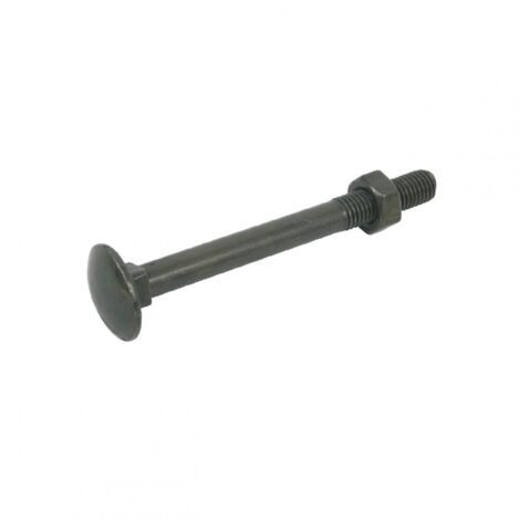 Afbat – Boulons trcc 7mm 70mm zingués – Tête bombée – Lot de 8 pour fixation solide – Idéal pour pentures à trous carrés (1/2)