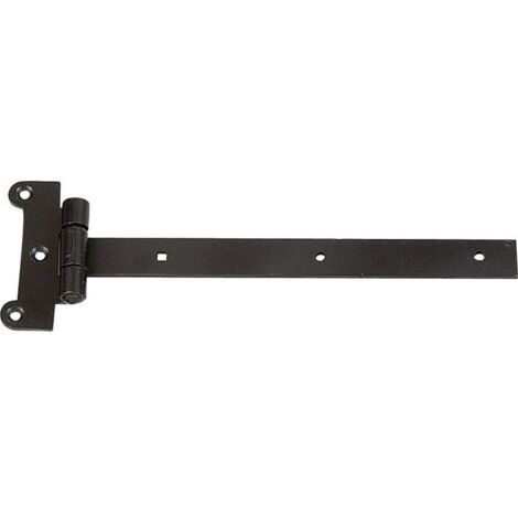 Afbat – Penture sur té en acier prépeint pour volets battants – Longueur 550 mm – Hauteur 140 mm – Épaisseur 4 mm – Forme feston