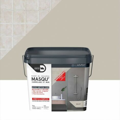 MAISON DECO Enduit Masqu'carrelage et mur MAISON DECO, Galet, 9 kg (1/4)