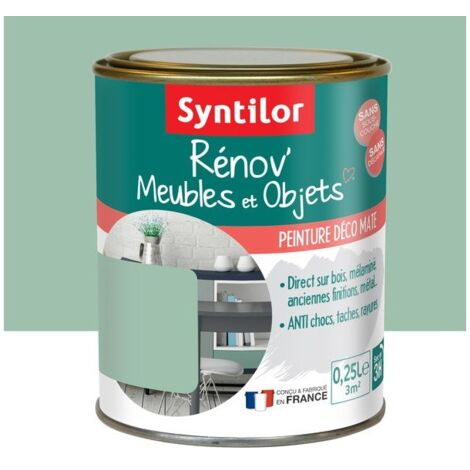 Peinture meuble et boiserie Rénov' SYNTILOR vert poésie mat 250 ml