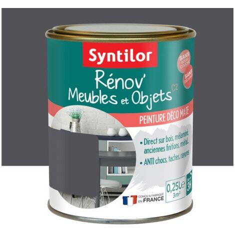 SYNTILOR Peinture meuble et boiserie Rénov' SYNTILOR gris design mat 250 ml