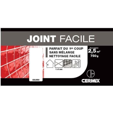 Joint Pâte Carrelage Cermix Noir 310 Ml Joint Facile Noir 1M²