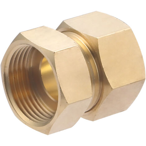 Manchon biconique laiton 3/4 F 20 x 27 – Raccord droit femelle pour tube en cuivre 18 mm – Étanchéité garantie jusqu'à 10 bar – Quick Plomberie