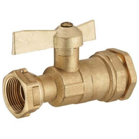 QUICK PLOMBERIE Vanne  à compression laiton D.25 pour tube en polyéthylène (1/6)