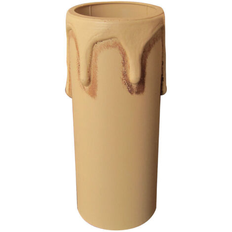 Tibelec – Douille E14 en plastique beige – Hauteur 65mm – Diamètre 24mm – Compatible avec douilles réf. 716130/716330