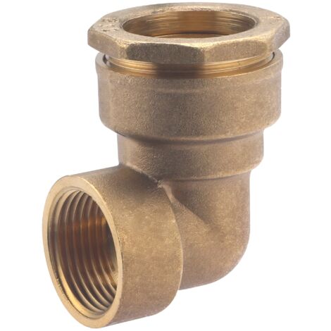 CENTRALE BRICO Coude F1 à compression laiton D.32 pour tube en polyéthylène (1/5)