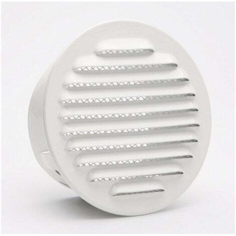Centrale Brico – Grille d'aération aluminium laqué 15 cm – Installation encastrée – Moustiquaire intégrée – Circulation d'air efficace – Pour pièces à gaz