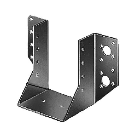 ALBERTS Support de poteau forme U Galvanisé GAH ALBERTS, 64x65 mm