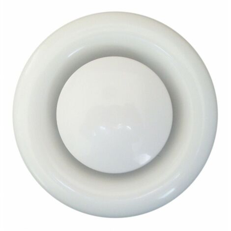 CENTRALE BRICO Bouche d'extraction acier laqué Diam.16.4 cm (1/2)