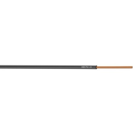 CENTRALE BRICO Fil électrique 1.5 mm² h07vu, en couronne de 25M noir