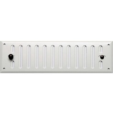 Grille d'aération aluminium laqué, L.24 X L.7 Cm