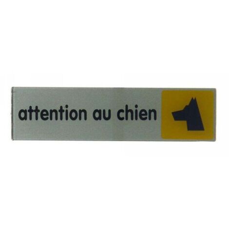 NOVAP Plaque attention au chien en plastique (1/3)