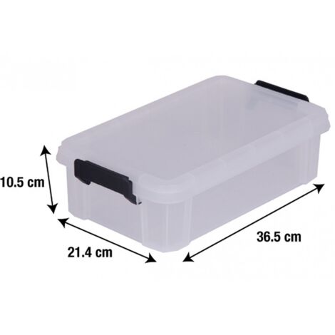 CENTRALE BRICO boîte IRIS plastique transparent l.21.4 x P.36.5 x H.10.5 cm cm