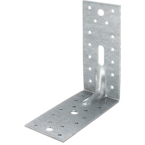 Équerre renforcée en acier galvanisé 150x150x65 mm – Épaisseur 2,5 mm – Fixation à visser – Résistance à la corrosion – Alberts