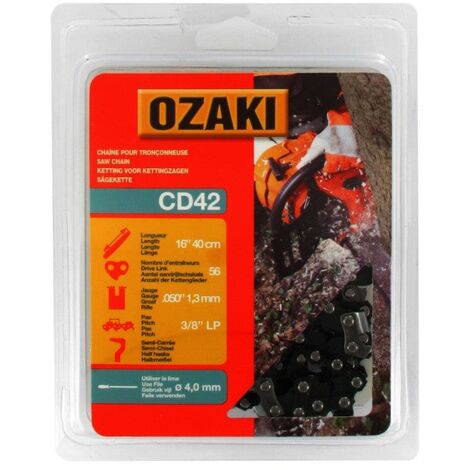 Chaîne De Tronçonneuse Ozaki Semi Carrée: .3/8"Lp .050 (1,3Mm) 56 Entraîneurs (1/2)