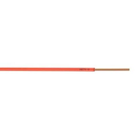 Fil Électrique 1.5 Mm² H07Vu, En Couronne De 100M Orange