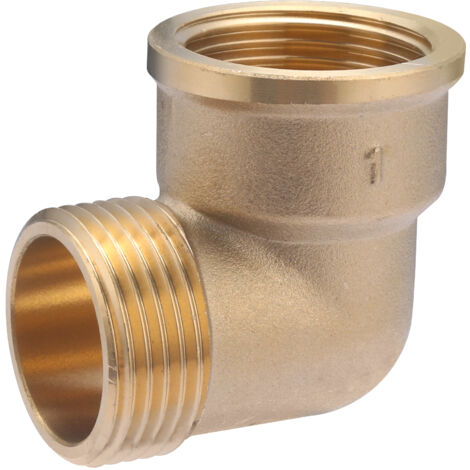 Raccord Coudé Laiton À Visser Laiton F 26 X 34 Pour Tube En Cuivre (1/4)