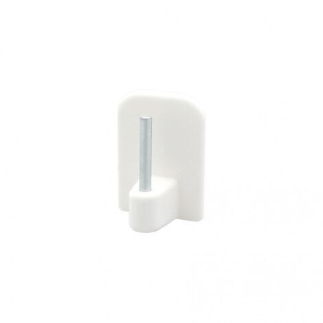 Lot de 2 supports sans perçage barre de vitrage Petite fenetre, 10 mm blanc  mat - Achat & prix