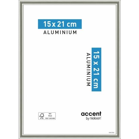 Cadre Accent, H.100 x l.50 cm, aluminium noir, NIELSEN