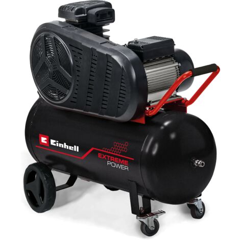 Einhell Compresseur à air TE-AC 430/90/10 (3000 W, Cuve de 90 L, Pression 10bar, Débit d'aspiration 430 l/min, Réducteur de pression)