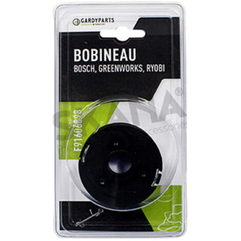 CENTRALE BRICO Bobineau adaptable pour coupe bordures BOSCH - GREENWORKS - MAC ALLISTER - RYOBI