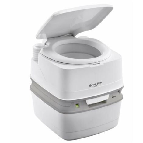 Toilette chimique Campa Potti Qube 21L – Autonome pour camping – Capacité réservoir eau propre 15L – Pompe à soufflet manuelle – Thetford